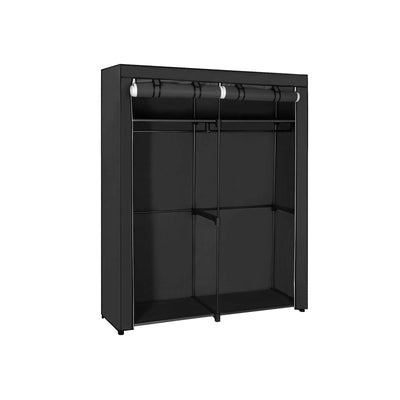 Double Hanging Rail Clothes Wardrobe with Spacious Storage for Bedroom by Songmics