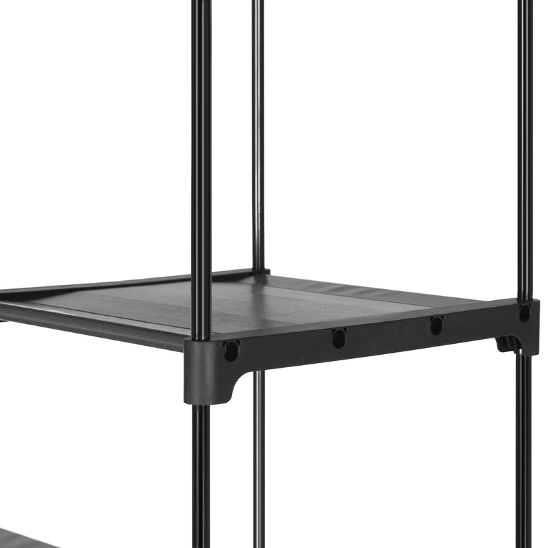 Double Hanging Rail Clothes Wardrobe with Spacious Storage for Bedroom by Songmics