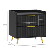 Dimensions diagram: 50 cm wide, 40 cm deep, 50 cm high with 47 cm drawer front width