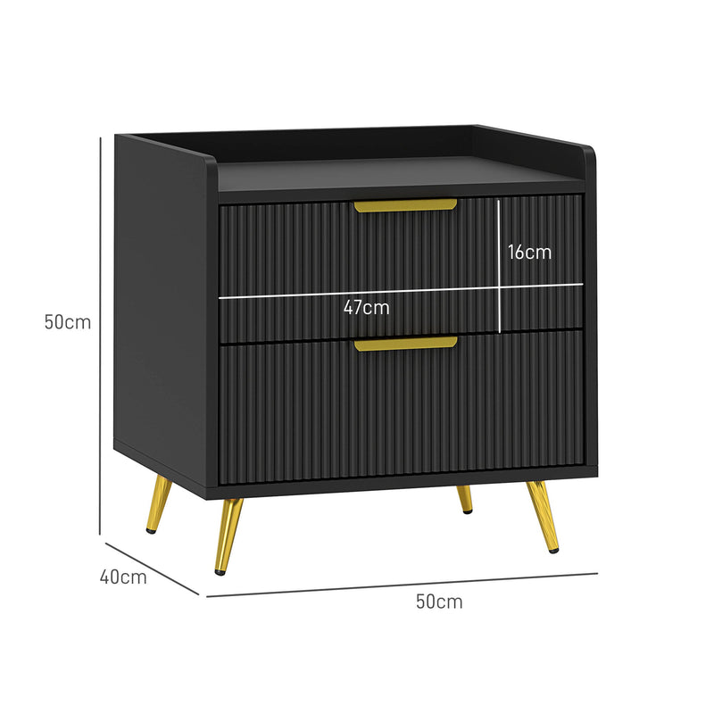 Dimensions diagram: 50 cm wide, 40 cm deep, 50 cm high with 47 cm drawer front width