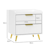 Dimensions diagram showing 50 cm wide, 40 cm deep, 50 cm high and 16 cm drawer height