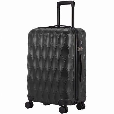 Black HOMCOM suitcase from the 2-piece set, studio shot