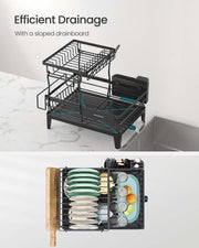 Dish rack parts snapped together during assembly