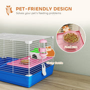 Pet-friendly design graphic showing the food dish filled with pellets