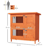 Dimension diagram showing 90cm width, 90cm height and 45cm depth with door measurements