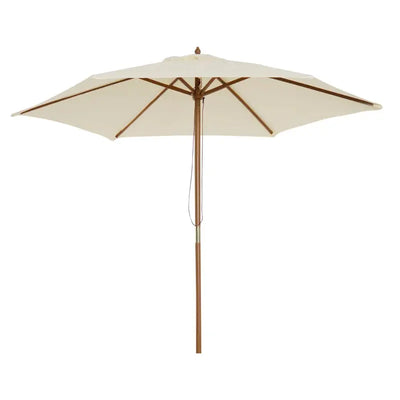 2.5m Wooden Garden Parasol Outsunny