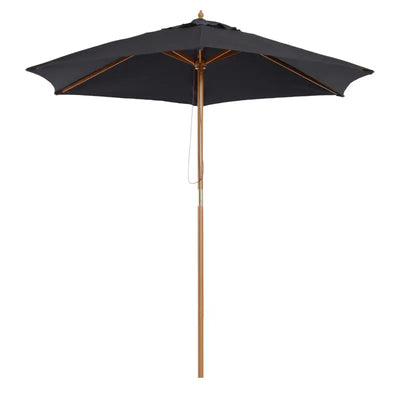 2.5m Wooden Garden Parasol Outsunny