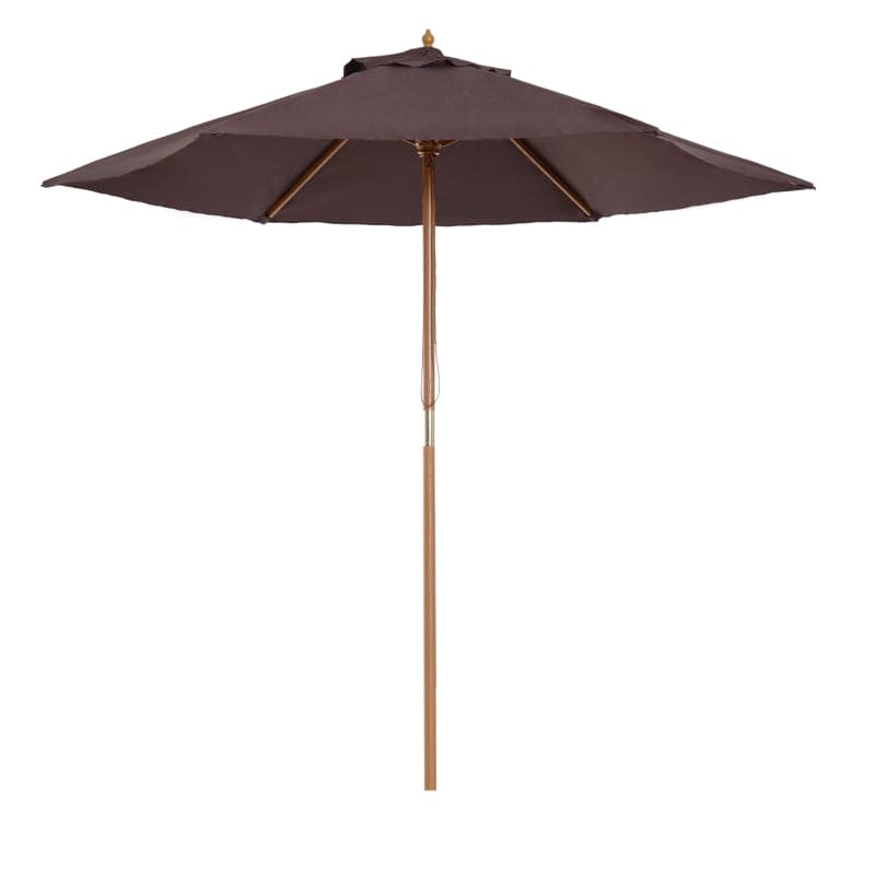 2.5m Wooden Garden Sun Shade Parasol