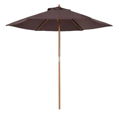 2.5m Wooden Garden Sun Shade Parasol Outsunny