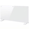 HOMCOM 2000W white smart glass panel heater, studio shot
