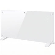 HOMCOM 2000W white smart glass panel heater, studio shot