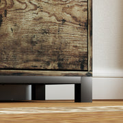 Industrial Sideboard Storage Cabinet with Doors Drawer and Shelves Rustic Brown by HOMCOM