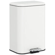 20L steel pedal bin with silver foot pedal and matt finish on a white background