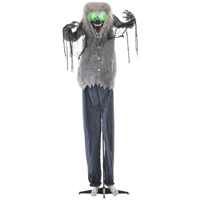 HOMCOM animated skeleton werewolf decoration on a white background