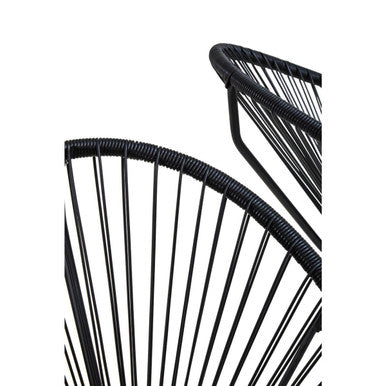 Black Rattan 3 Piece Bistro Set – Patio, Balcony & Garden Furniture