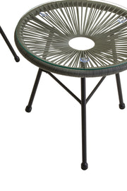 Close-up of the bistro chair frame