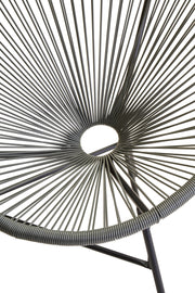 Detail shot of the side table top