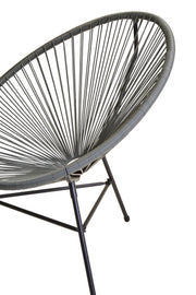 Close-up of the chair seat weave detail