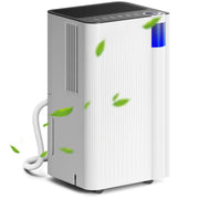 12L Day Dehumidifier with 2L Tank Continuous Drainage Timer and Auto Defrost by HOMCOM AOSOM