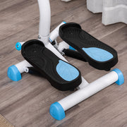 Adjustable Twister Stepper with LCD Screen for Home Cardio and Strength Training Blue AOSOM