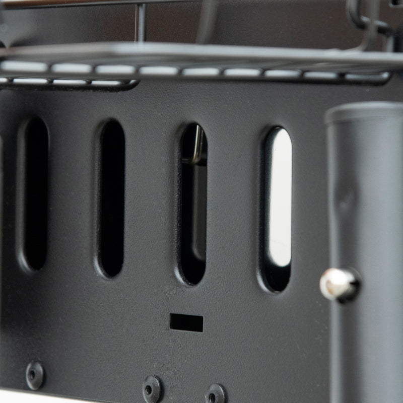 Outsunny Portable Charcoal BBQ Grill with Seasoning Baskets for Camping Picnic Hiking AOSOM