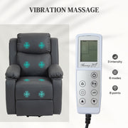 Electric Riser Recliner Chair Dark Grey - detail