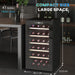 Black 41 Bottle Wine Fridge 91L with Glass Door LED Light and Touch Control by HOMCOM