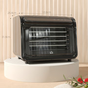 Black Six Tray Food Dehydrator Adjustable Temperature 35-70 Degrees Centigrade by HOMCOM