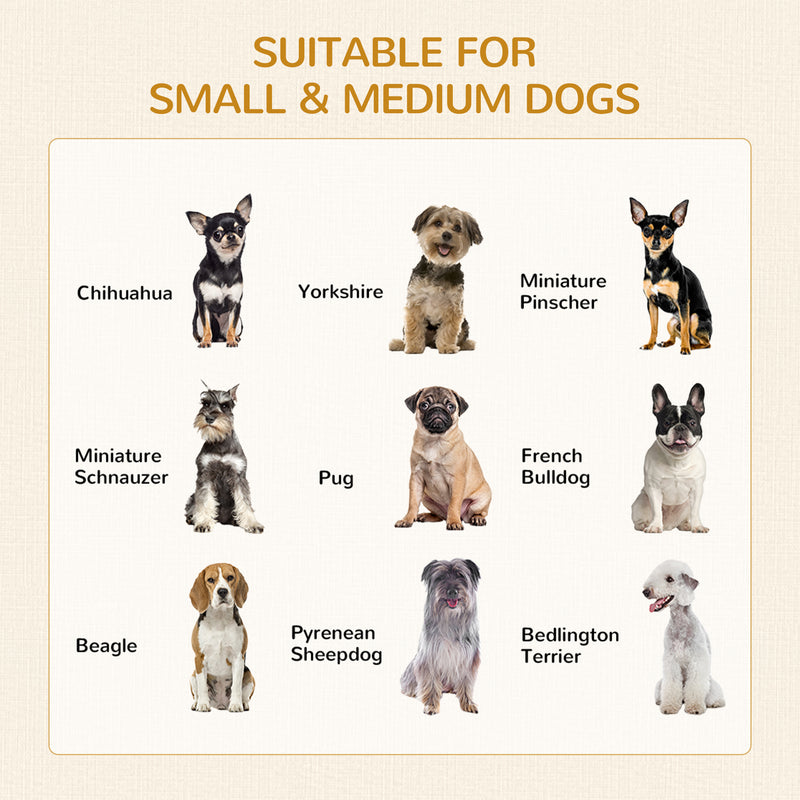 Dog Crate End Table with Two Doors and Storage Drawer for Medium Dogs Grey