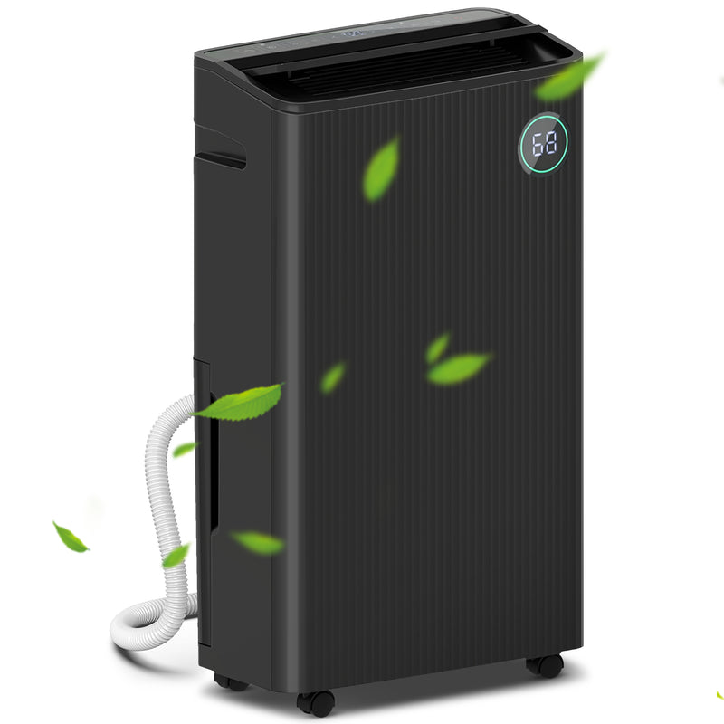 Portable Dehumidifier With Air Purifier and 5 Modes For Home and Laundry Use, Black