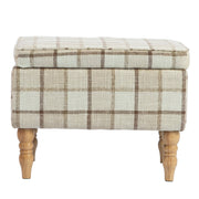 Storage ottoman flip-top tray - Brown