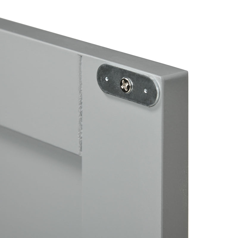 Under Sink Bathroom Cabinet with Double Doors and Shelves for Compact Storage Light Grey