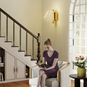 Gold LED Wall Lights 2 Pack with Adjustable Colour Temperature for Bedroom or Hallway