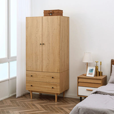 2 Door Wardrobe With 2 Doors Homcom