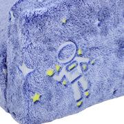 2 in 1 Kids Folding Bed and Armchair with Glow in the Dark Cushion Cover, Blue