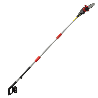 Cordless Pole Chainsaw for Safe Tree Pruning and High Branch Trimming Black AOSOM