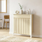 Radiator Cover with Drawer for Safe Heat and Extra Storage Oak Homcom