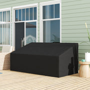 Black Waterproof 3 Seater Garden Sofa Cover Durable 600D Oxford Fabric by Outsunny