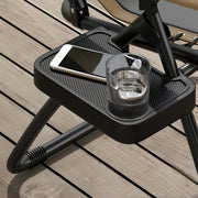 Set of 2 Zero Gravity Recliner Outdoor Chairs with Padded Seat and Cup Holder by Outsunny