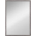 HOMCOM Wall Bathroom Mirror, 50 x 70 cm Wall-Mounted Mirror for Living Room, Bedroom, Hallway, Grey AOSOM