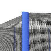 8ft Trampoline Net Replacement with Zipped Entrance and Pole Covers Weather Resistant by SPORTNOW AOSOM
