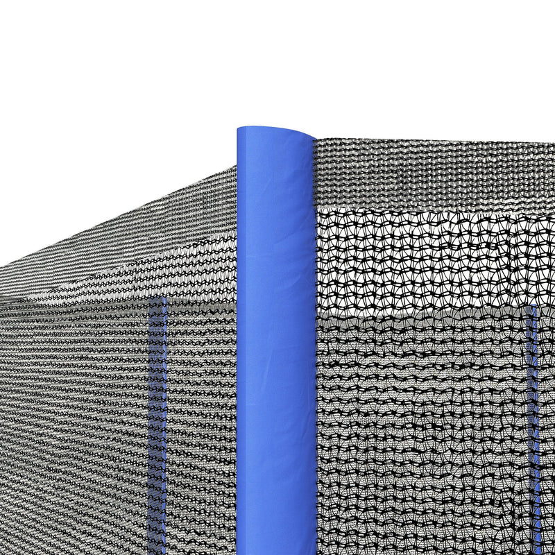 8ft Trampoline Net Replacement with Zipped Entrance and Pole Covers Weather Resistant by SPORTNOW AOSOM