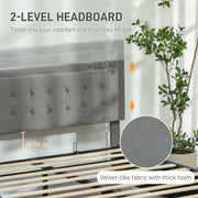 Double Ottoman Bed Frame With Storage Drawer Ideal For Bedrooms Grey