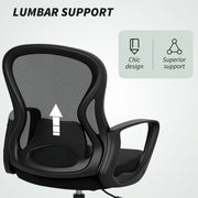 Ergonomic Mesh Drafting Office Chair With Lumbar Support And Footrest For Standing Desks Black