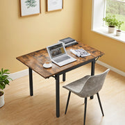 Foldable Drop Leaf Dining Table for Small Spaces Seats 2 to 4 People by Vasagle