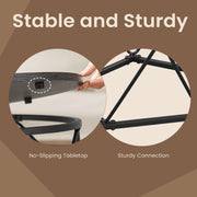 Set of 2 Round Coffee Tables Modern Nesting Side Tables for Living Room by Vasagle