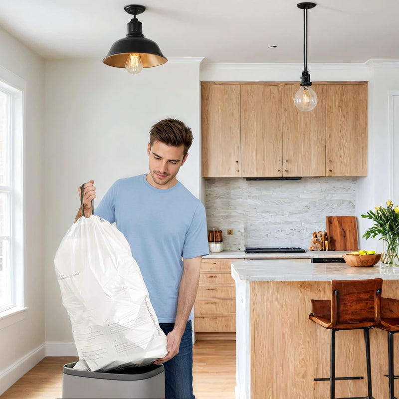 Liner Code 30A Pre-separated 8-gallon drawstring rubbish bags 4 rolls for 30L bins by Songmics