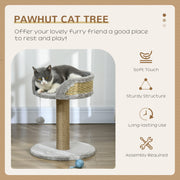 Multi Level Cat Tree Tower With Scratching Posts and Platforms For Indoor Play, Grey