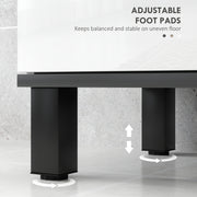 Under Sink Bathroom Cabinet High Gloss White Modern Storage Unit by HOMCOM