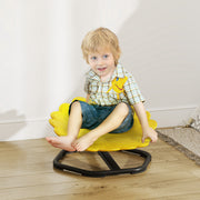 Kids Spinning Sensory Chair with Non Slip Base for Balance and Coordination Training Yellow AOSOM